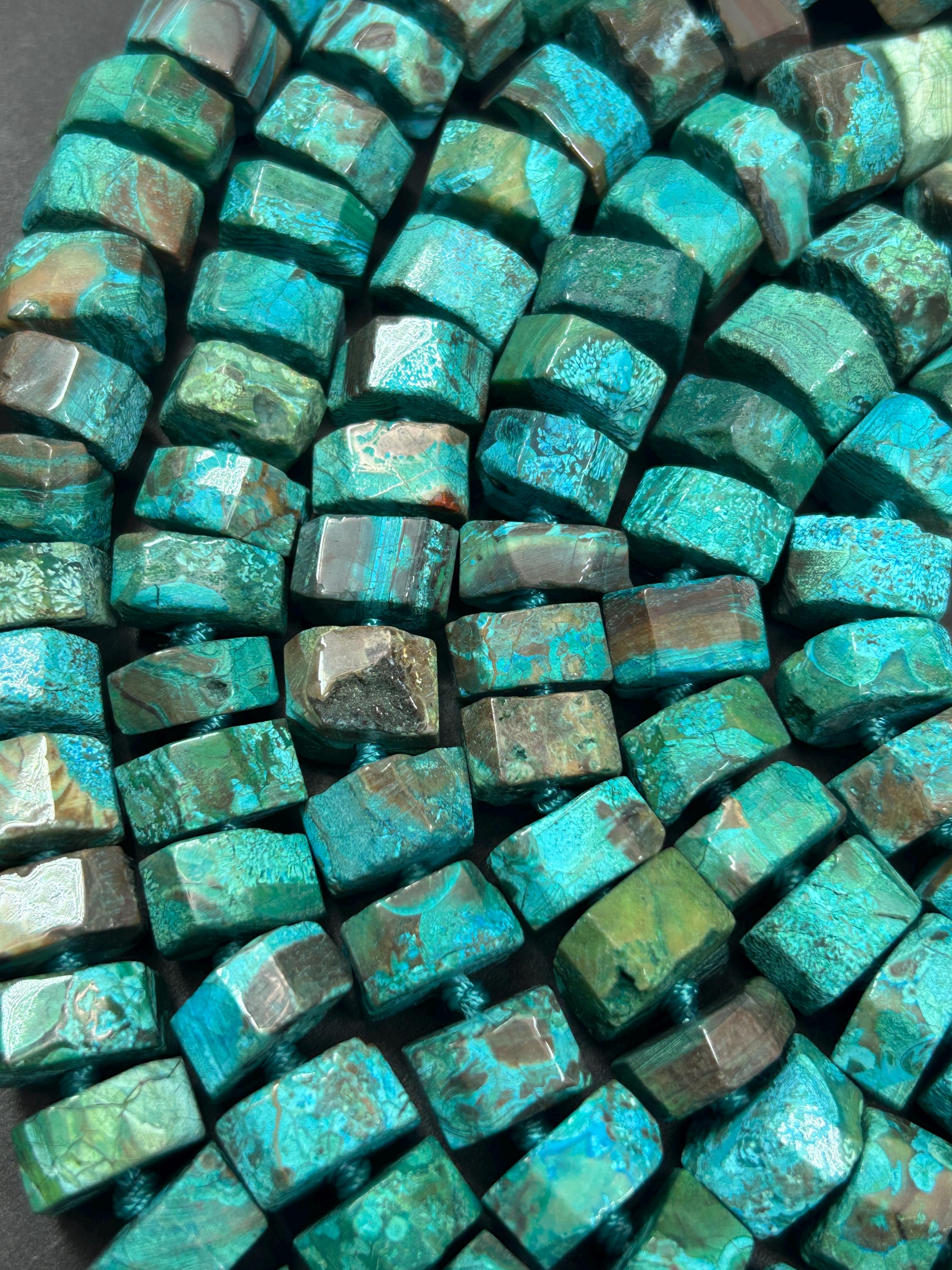 美しい天然のオーシャンジャスパー。ファセットカットされた14 x 8 mm