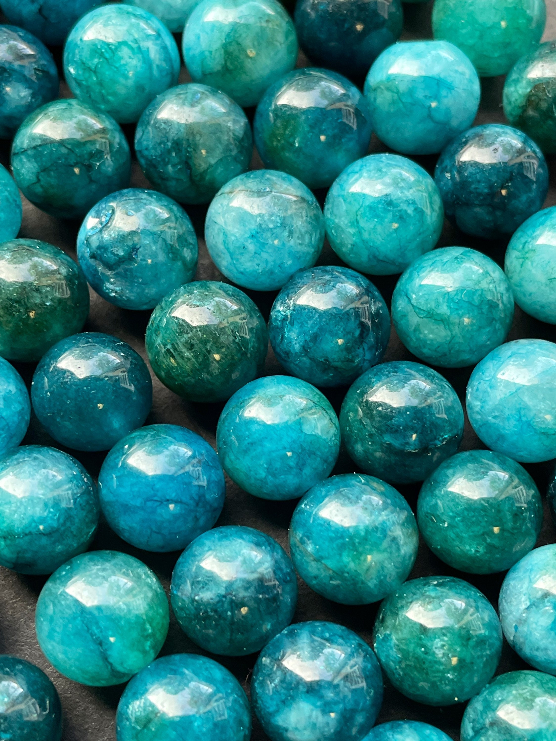 Natural blue apatite stone bead . 6mm 8mm 10mm round bead. Beautiful sea Green blue color apatite gemstone bead. Full strand 15.5”