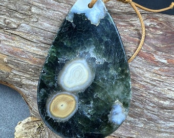 Natural Gemstone Ocean Jasper 36x59mm Teardrop Shape Pendant Beautiful Earthy Colors Loose Bead Loose Pendant Great Quality Jasper!!!