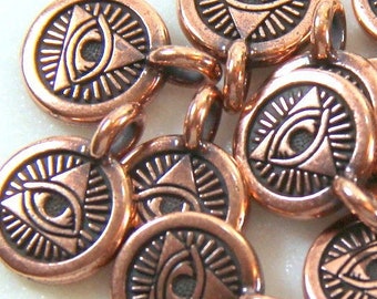 The Eye Of Providence Symbol, TierraCast Charms, Divine Providence  Charms, Jewelry Findings, Antiqued Copper