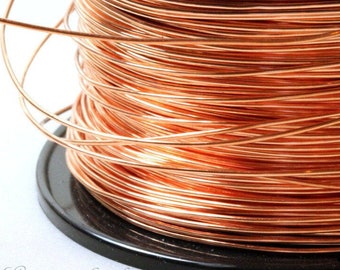 Copper Wire, 20 Gauge, Round, Dead Soft, Solid Copper, Jewelry Quality Copper Wire, Jewelry Wire Wrapping, Sold in 20 Ft. Increments