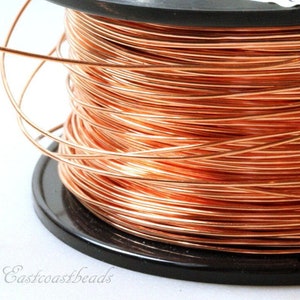 Copper Wire, 20 Gauge, Round, Dead Soft, Solid Copper, Jewelry Quality Copper Wire, Jewelry Wire Wrapping, Sold in 20 Ft. Increments