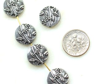 FOOTBALL Charms 6126 TierraCast Charms Antiqued Gold Plated 4 Pieces