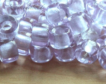 Crow, Pony Beads, 9mm w/3.5mm Hole, Transparent Alexandrite, Rondelle Beads, Roller Beads, Czech, Large Hole Beads, Accent Beads, 86