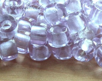 Crow, Pony Beads, 9mm w/3.5mm Hole, Transparent Alexandrite, Rondelle Beads, Roller Beads, Czech, Large Hole Beads, Accent Beads, 86