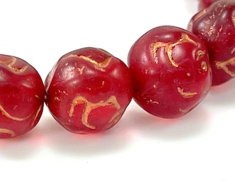 チェリー WAVELET Beads, 10mm, Metallic Red, 29408, Sold in Units of 50