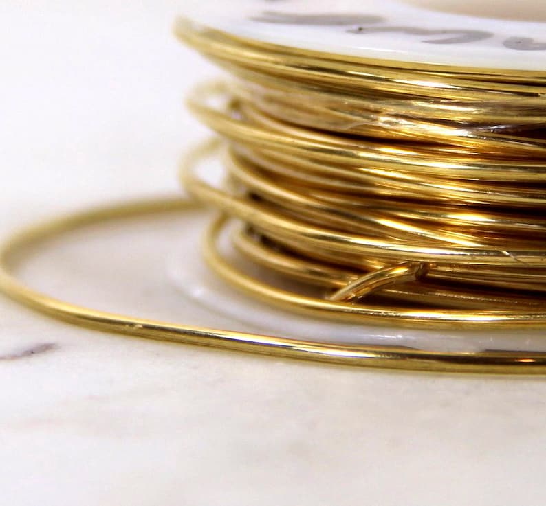 Brass Wire 16 Gauge Round Dead Soft Solid Yellow Brass Etsy