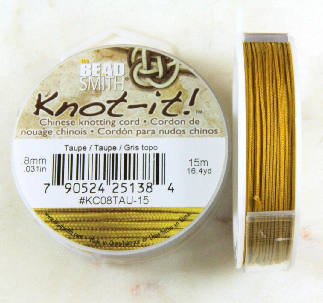 Knotit Chinese Knotting Cord by Beadsmith, .8mm.031in, 16.4 Yard Spool