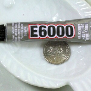 Lijm, E-6000, lijm met industriële sterkte, lijm, 0,18 fl. oz. Minitube, transparant, transparant, sieradenlijm, ambachtelijke lijm, 1 tube afbeelding 2