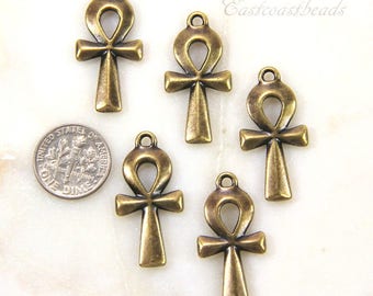 エジプト　アンクチャーム エジプトのアンク・チャームキーチェーン：ライフクロスペンダントの