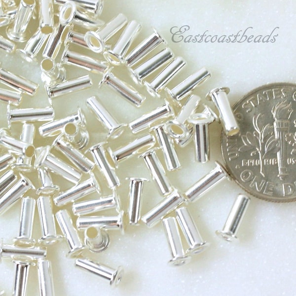 TierraCast Eyelets, 6.8mm, Leather Findings, Embellishments, Reinforcements, For Leather Crafts, Fine Silver Plate, 6.8 mm, 50 Pieces