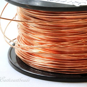 Copper Wire, 20 Gauge, Round, Dead Soft, Solid Copper, Jewelry Quality Copper Wire, Jewelry Wire Wrapping, Sold in 20 Ft. Increments image 4