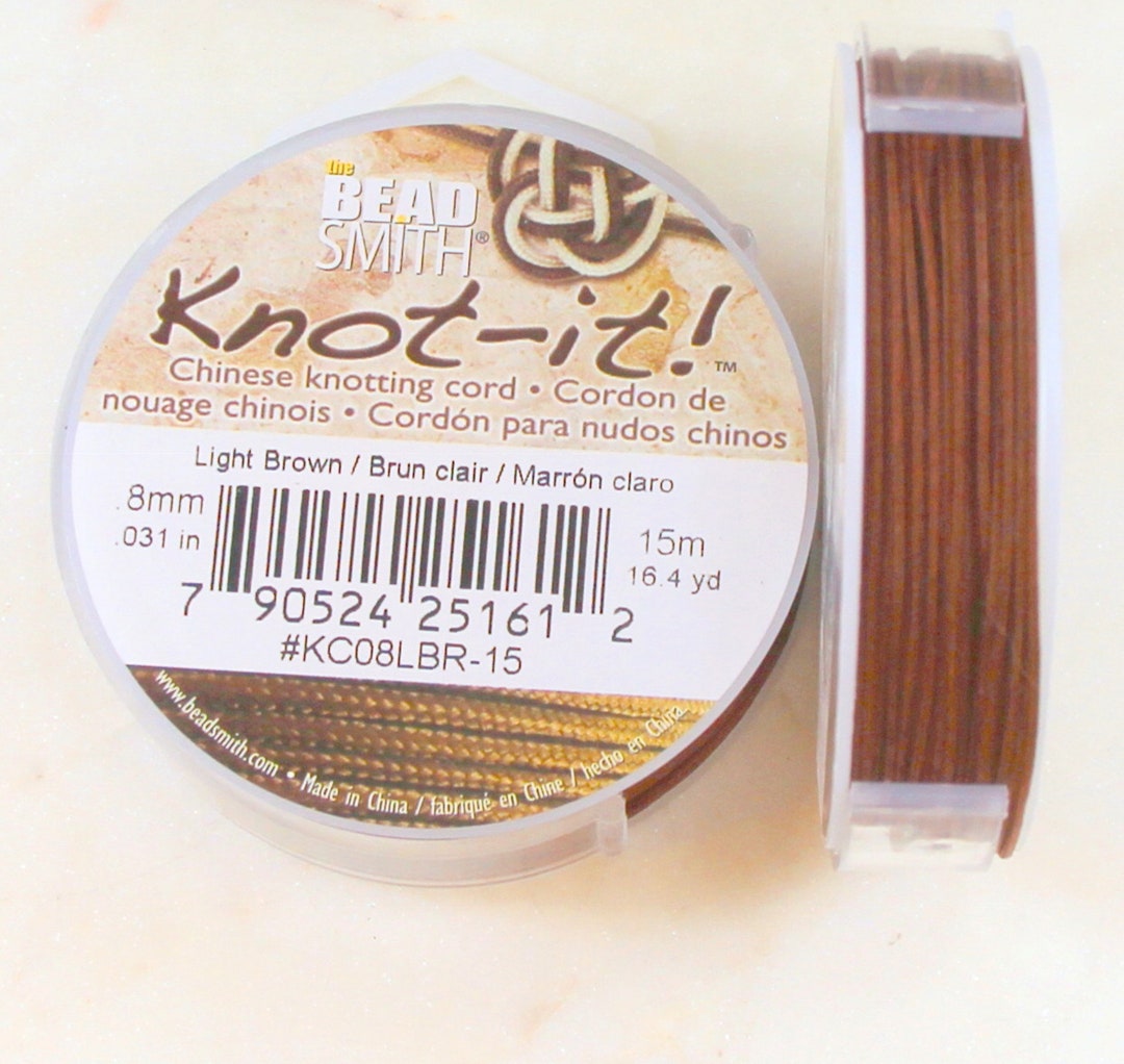 Knotit Chinese Knotting Cord by Beadsmith, .8mm.031in, 16.4 Yard Spool