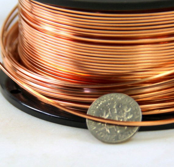 Copper Wire, 14 Gauge, HALF ROUND, Dead Soft, Solid Copper Wire, Jewelry  Quality Wire, Jewelry Wire Wrapping, Sold in 10 Ft. Increments, 025 