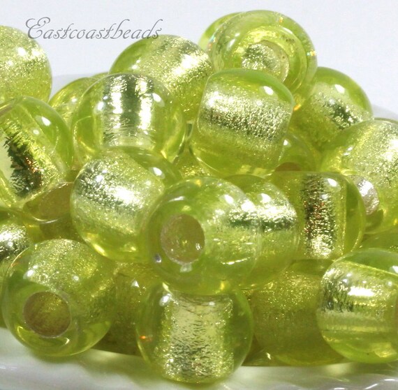 10x8mm 10 Stück Rondell gelb Glasschliffperle