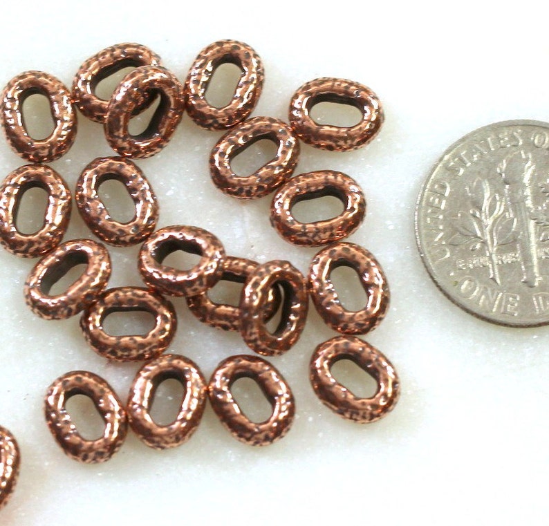 Tierracast Large Hole Distressed Oval Beads Leather Findings Etsy