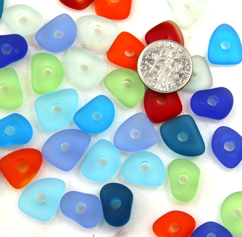 20 8mm Melon Beads 8mm Czech Glass Beads Large Hole Beads for Jewelry Making  2mm Hole Green Blue Mix With Bronze Wash 20 Beads 