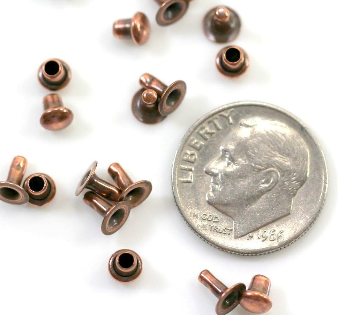 Tierracast Compression Rivets 4 Mm Metal Rivets Small Copper Etsy