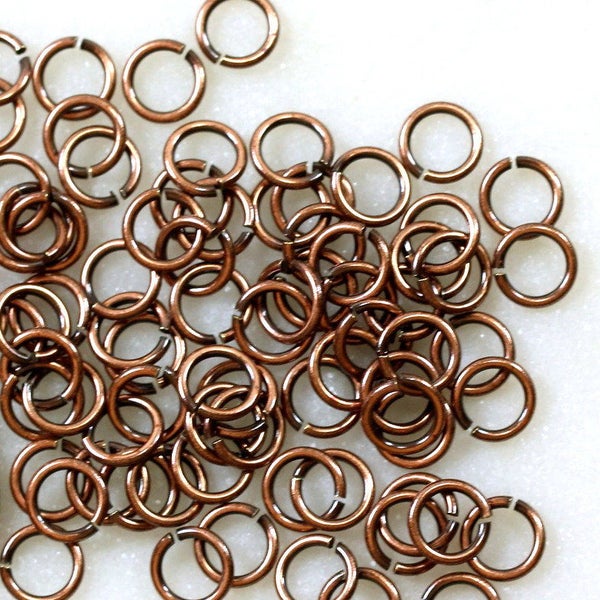 Jump Rings, 4 mm 20 Gauge, 4mm Round Jump Rings, TierraCast,  Chain Mail Findings, Jewelry Findings, Copper Plated