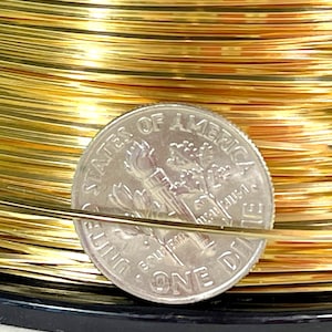 Brass Wire, 22 Gauge, &quot;SQUARE&quot; Dead Soft, Solid Yellow Brass Wire, Jewelry Quality Brass, Wire Wrapping, Sold in 20 Ft. Length