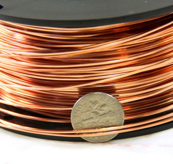 Copper Wire, 14 Gauge, Round, Dead Soft, Solid Copper, Jewelry Quality  Copper Wire, Jewelry Wire Wrapping, Sold in 10 Ft. Increments, 001 