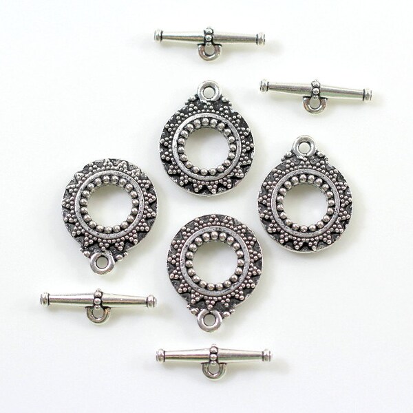 Pewter Jewelry Making Toggle Clasps for sale