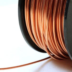 Copper Wire, 14 Gauge, Round, Dead Soft, Solid Copper, Jewelry Quality Copper Wire, Jewelry Wire Wrapping, Sold in 10 Ft. Increments, 001
