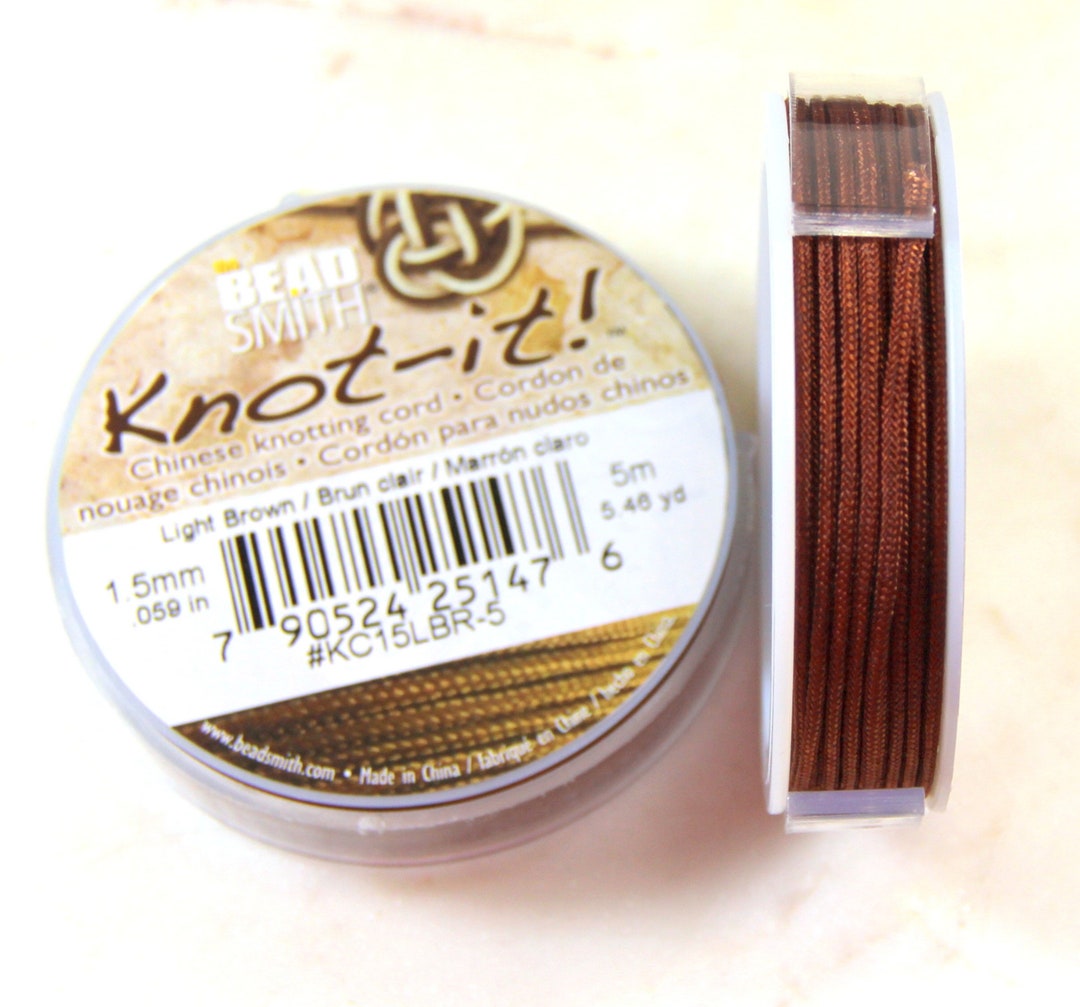 Knotit Chinese Knotting Cord by Beadsmith, 1.5mm.031in, 5.46 Yard