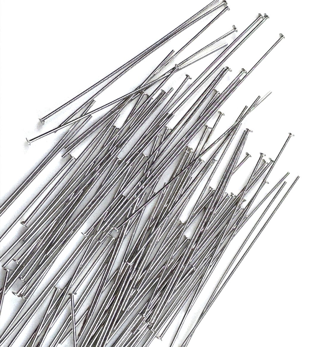 Base Metal, Good Quality, 2 Inch, Flat Head Pins, 2 Inch Length, 100 ...