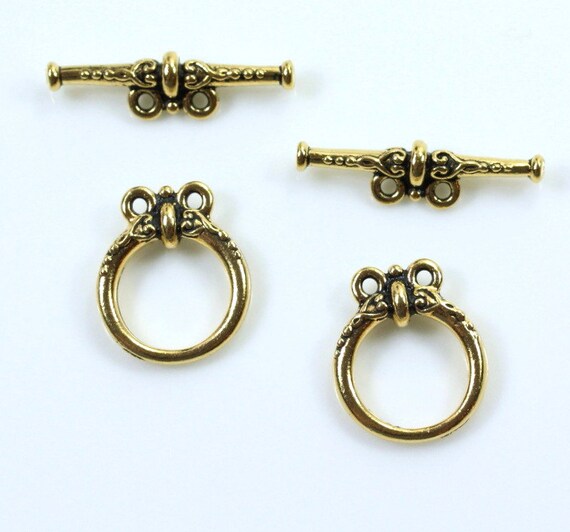 20 Fermoirs à Levier TierraCast – Argenté – Modèle Heirloom – Fabriqués USA – Lot