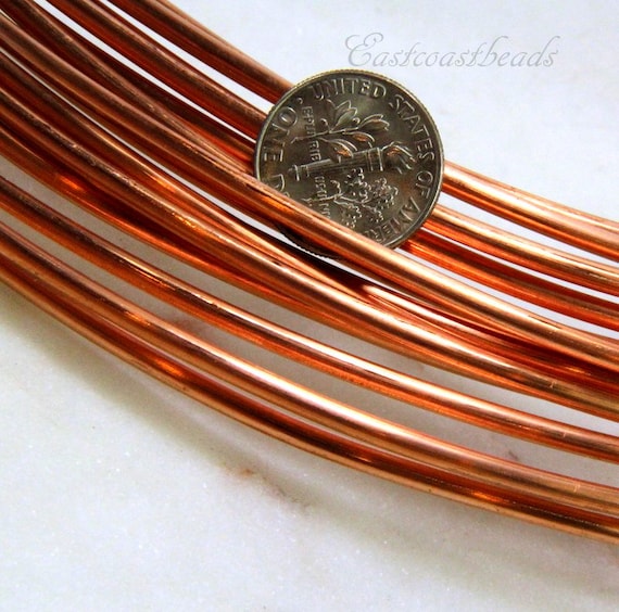 Copper Wire, 10 Gauge, Round, Dead Soft, Solid Copper, Jewelry Quality  Copper Wire, Jewelry Wire Wrapping, Sold in 5 Ft. Incremen 