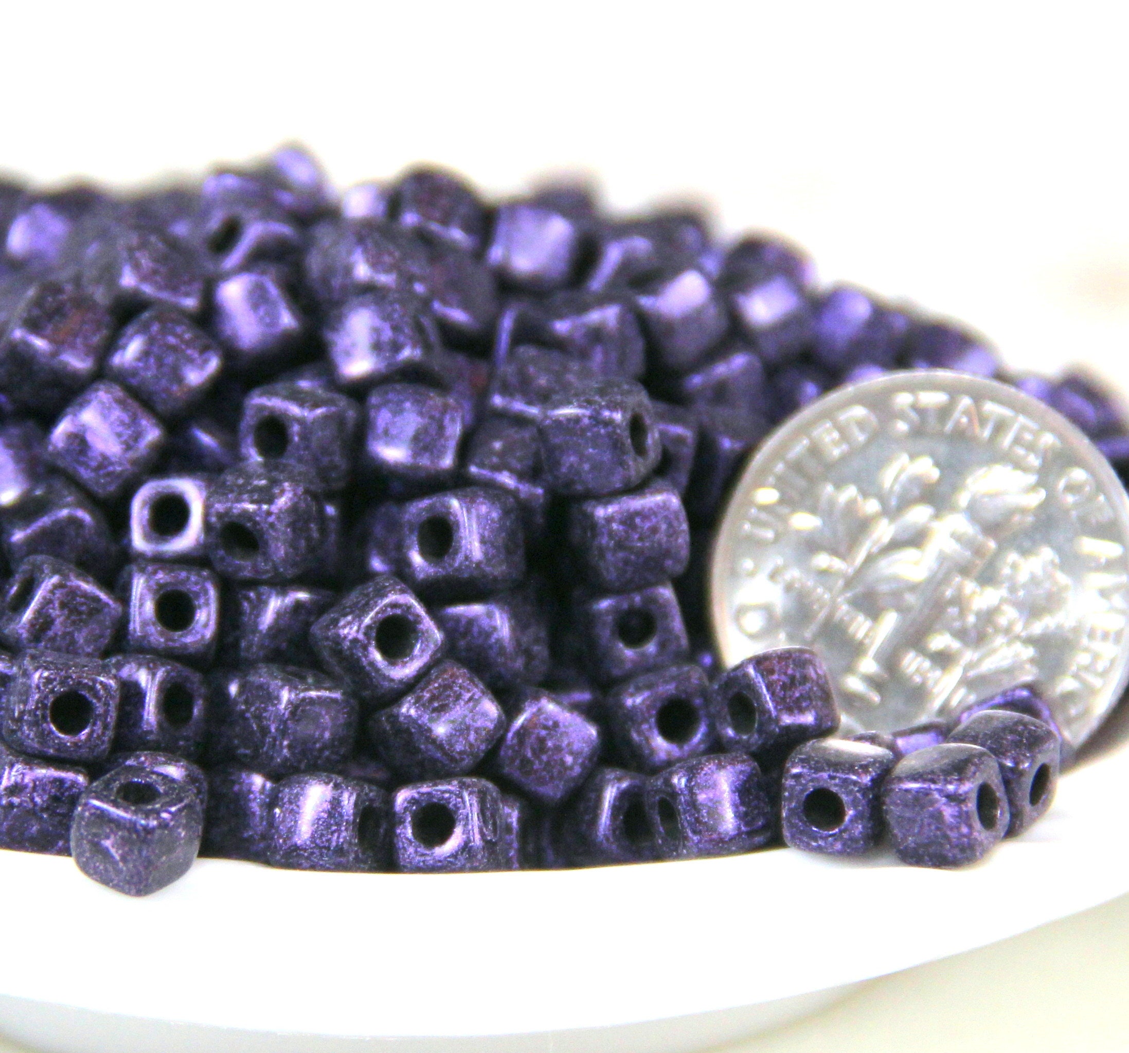 6-0-cube-beads-4mm-cubix-square-cube-beads-large-1-7mm-hole-etsy