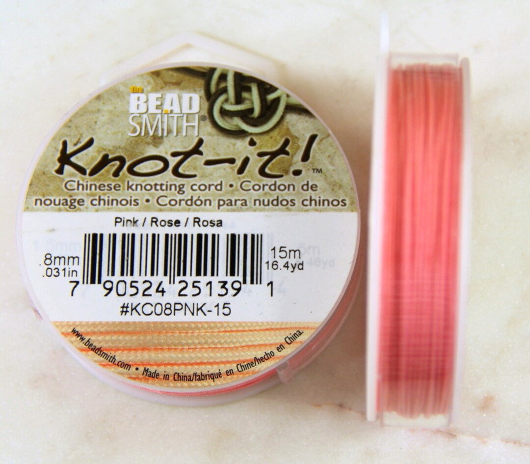 Knot-it Chinese Knotting Cord by Beadsmith, 8mm(.031in), 16.4 Yard ...