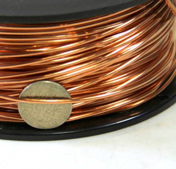 Copper Wire, 14 Gauge, HALF ROUND, Dead Soft, Solid Copper Wire