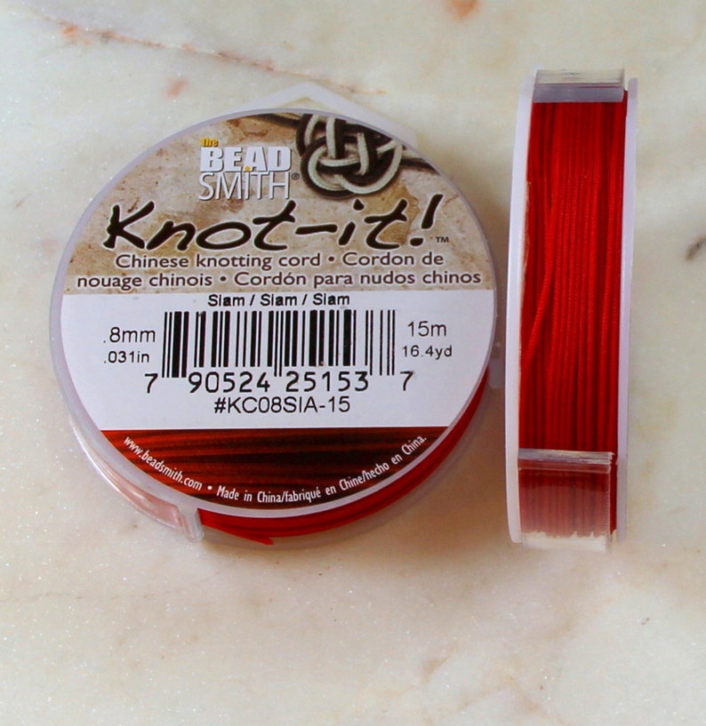 Knotit Chinese Knotting Cord By BeadSmith .8mm.031in Etsy