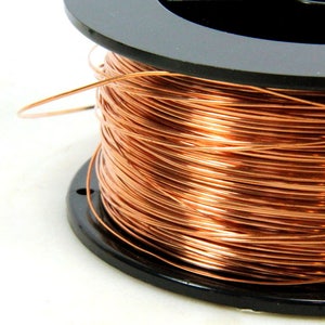 Copper Wire, 22 Gauge, Dead Soft, Round, Solid Copper, Jewelry Quality Copper Wire, Jewelry Wire Wrapping, Sold in 20 Ft. Increments 008