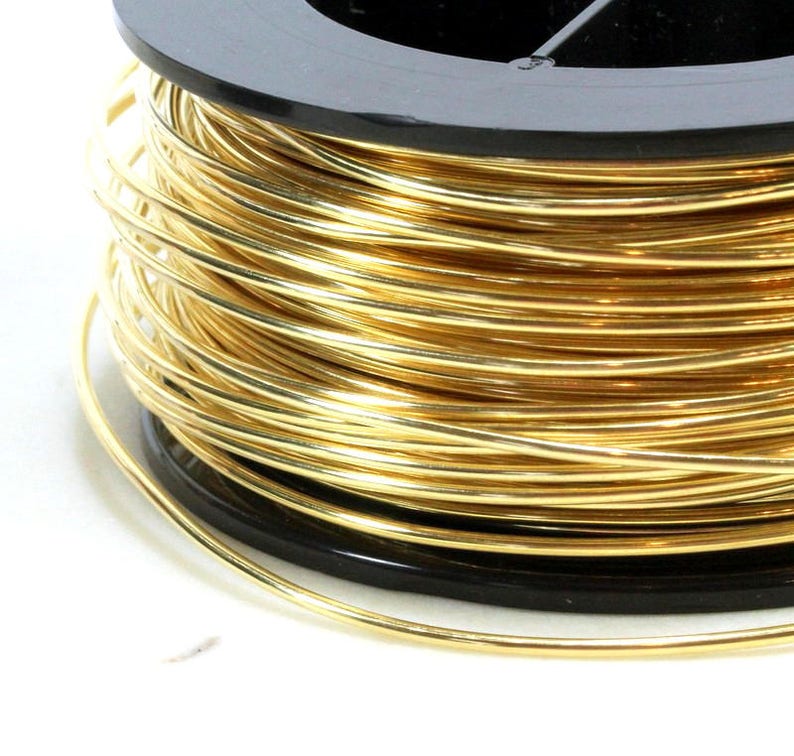 Jeweler Brass Wire 14 Gauge Round Dead Soft Solid Yellow Etsy
