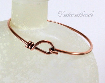 TierraCast Wire Wrapped Bracelet, Antiqued Solid Copper, Wire Bracelet, 1 Bracelet