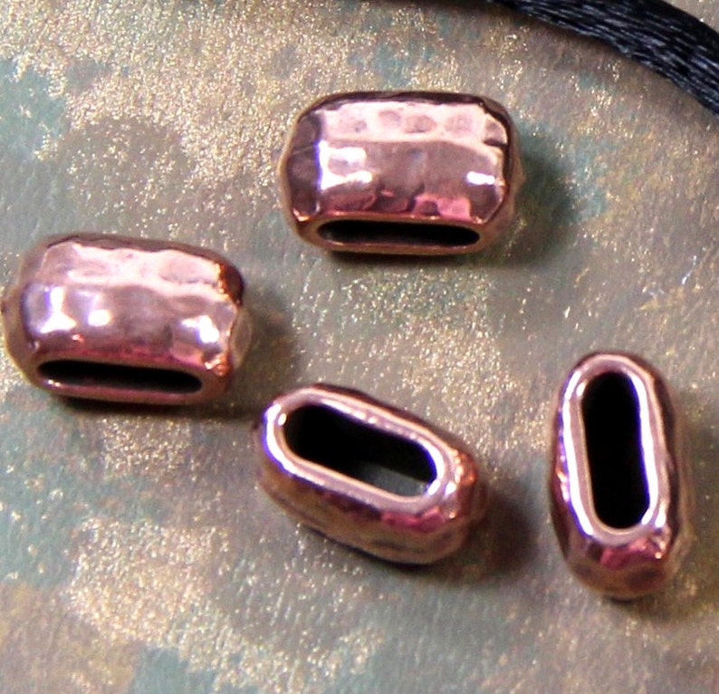 TierraCast Crimp Beads Hammertone Large Barrel Beads 10x5 Etsy