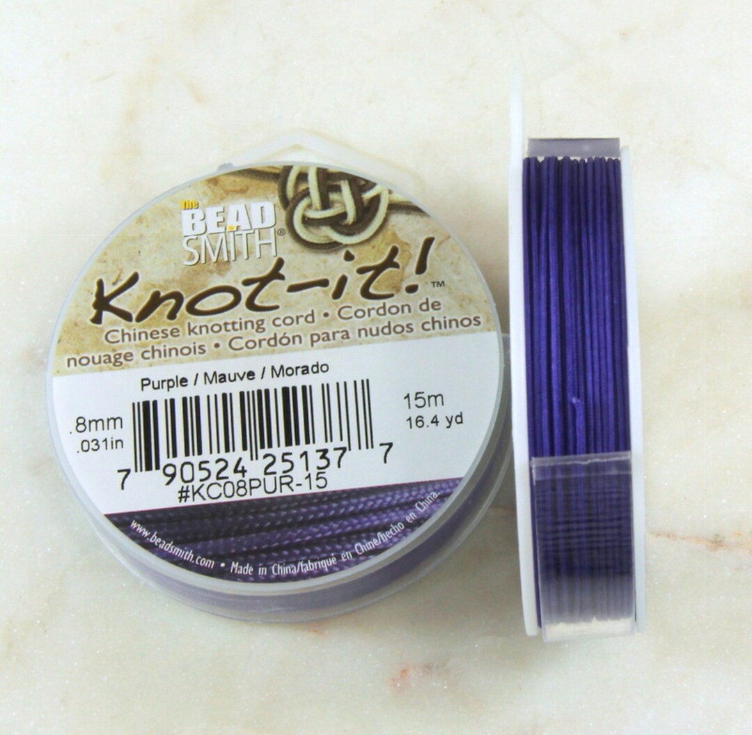 Knotit Chinese Knotting Cord by Beadsmith, .8mm.031in, 16.4 Yard Spool
