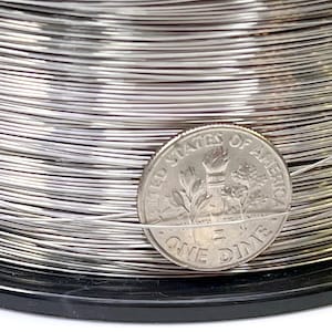 Stainless Steel Round Wire, 26 Gauge, Dead Soft, You Choose Length