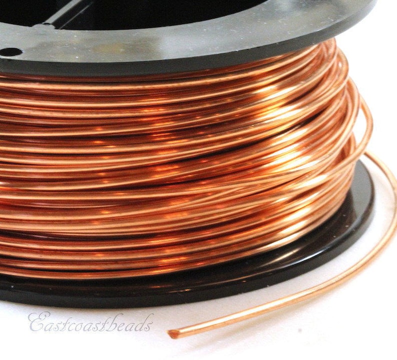 Copper Wire 14 Gauge Round Dead Soft Solid Copper Jewelry Etsy