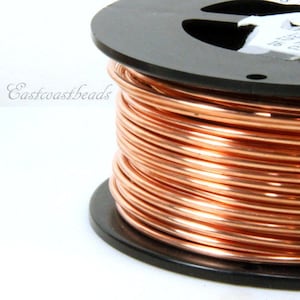 Copper Wire, 12 Gauge, Round, Dead Soft, Solid Copper, Jewelry Quality Copper Wire, Jewelry Wire Wrapping, Sold in 10 Ft. Increments, 005