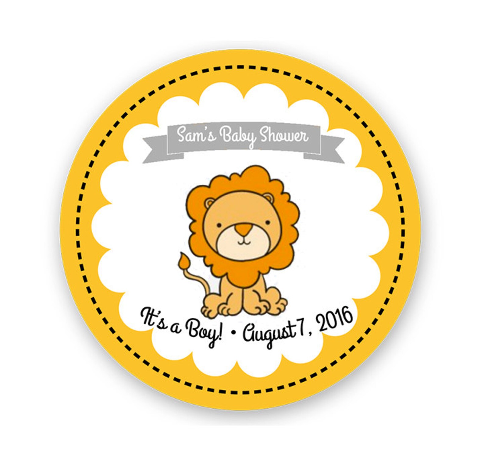 Custom Baby Shower Labels It's A Boy Shower Label Etsy