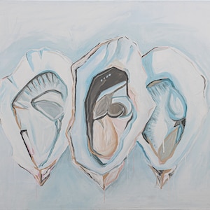 Signed Charleston Abstract 3 Oyster Painting Print
