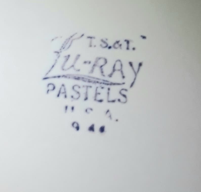 Vintage Lu Ray Pastel Set Etsy