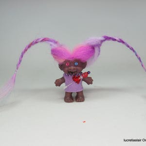 Vintage E-tone Troll Doll ~ "Poppy Poppet The Baby Voodoo Doll" ~OOAK