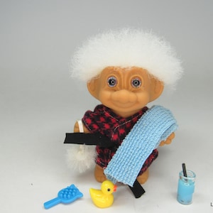 Vintage Russ Troll Doll 3"~ " Victor"~ OOAK