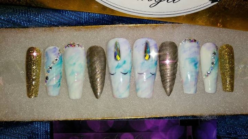 Unicorn Dreams  Professionally made Nail Designs by Tanya image 2
