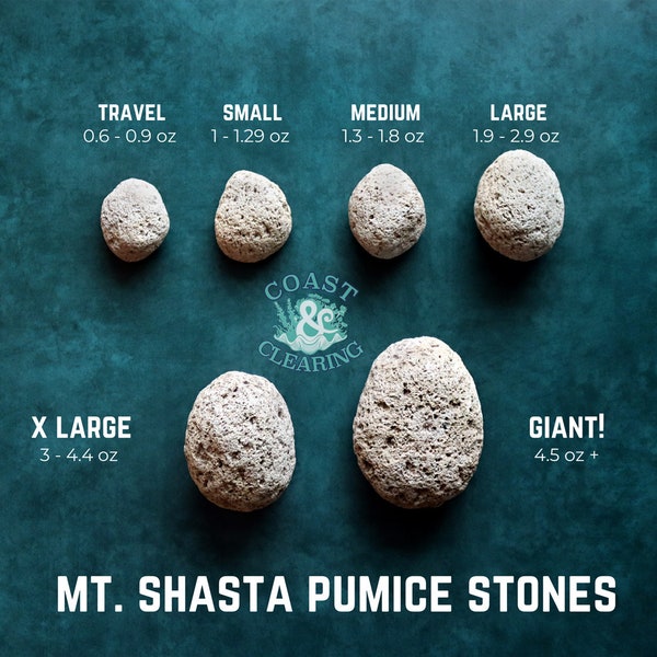 Natural Pumice Stone Sourced from Mt.Shasta - Naturally Created, Sustainably Collected, Unprocessed. For Manicures, Pedicures & More!